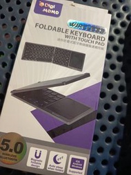 Digi momo迷你摺疊式藍牙無線鍵盤連觸控板 原價$298