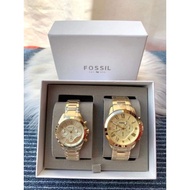 ☢{{{ORIGINAL &amp; PAWNABLE}}} FOSSIL Grant Couple Watch