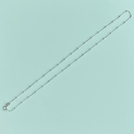 16.5" Italy 18K gold chain - White gold Necklace (18k gold/750 pure gold)-2.3g