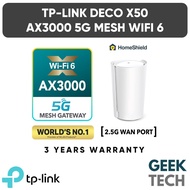 TP-Link Deco X50-5G AX3000 5G Whole Home Mesh Modem WiFi 6 System with 2.5G Port HomeShield Mesh wit