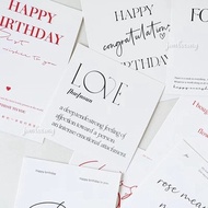 ✔READY STOCK✔ Greeting Card Simple Bouquet Cake Gift Wish Flower Happy Birthday Picture Love You Kad