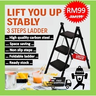 High Quality 3 Step Lightweight Foldable Ladder/Tangga Lipat
