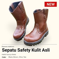 Safety Boots King Leather Safety Shoes Men's Steel Toe Safety Shoes Workshop Mining Shoes