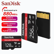 SanDisk Express การ์ดไมโคร SD สำหรับ Gopro/switch /Uav | อ่านเมกะไบต์/วินาทีสูงสุด880 | /128GB/256GB