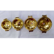 Brass Uruli/Urli with Handle (Brass flower pot)