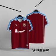 jersey vintage west Ham United  99 ull printing free nama dan nomor