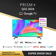 PRISM+ Q32 2024 Google TV | 32 inch | Inbuilt Chromecast | IPS Panel | Netflix &amp; Youtube | Dolby Audio