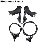 Shimano 105 Di2 R7170 2x12s R7100 Crankset R7150 Front Rear Derailleur R7100 34T Cassette Di2 BT-DN3