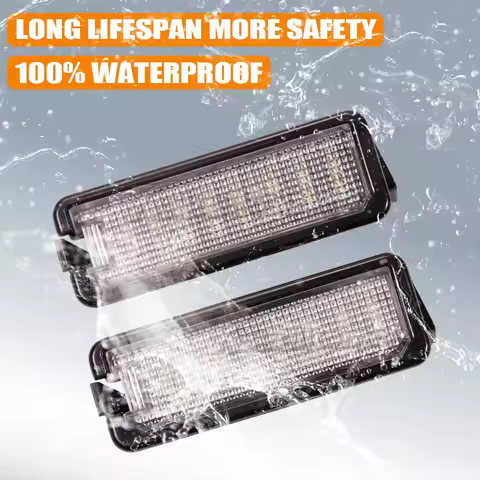 2 PCS White LED Number License Plate Light Lamp Replacement For VW Volkswagen GOLF 4 5 6 7 6R Passat