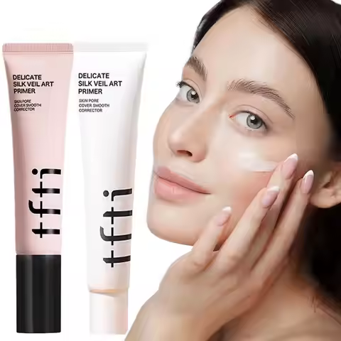 Korea TFIT Facial Makeup Foundation Cream Primer Pore Cover Brightening And Smoothing Dark Circles C