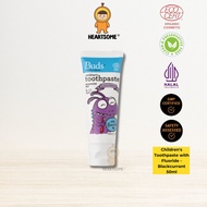 BUDS CHILDRENS TOOTHPASTE BLACKCURRANT WITH FLUORIDE [50ML][BUDS ORGANIC][HEARTSOME]