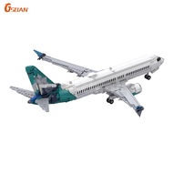 WestJet Boeing 737 MAX-8 Passenger Plane Building Blocks Adult Building Blocks Gift 1407pcs bricks M
