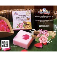 K brothers Sabun -Thanaka Rose Collagen & Honey Whitening Soap -1 PCs 60g