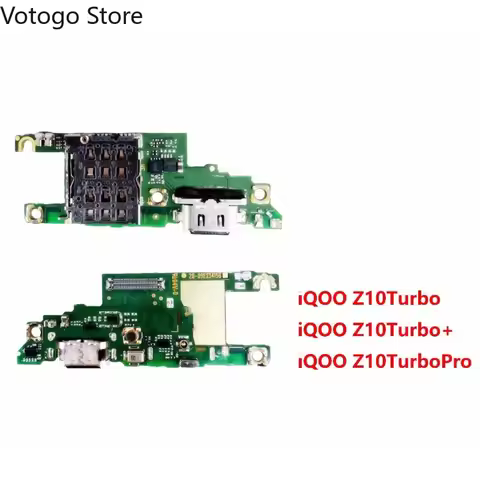 For Vivo iQOO Z10 Turbo Pro Turbo+ Plus USB Charging Port Dock Sim Card Reader Microphone Type-C Cha