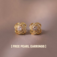 Anting Emas 916 Original Malaysia Earing Set for Girls Subang Telinga Perempuan Emas Bangkok Original Cop 916 Anting Anting Perempuan Earrings Women Set for Girls Moissanite Drill Earrings Korean Style Hypoallergenic