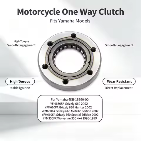 Motorcycle Starter Motor One Way Clutch For Yamaha YFM660FA Grizzly 660 Hunter Special Edition YFM35