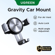 UGREEN Gravity Car Air Vent Universal Mount Mobile Phone Holder Auto Lock and Stable Car Phone Holde