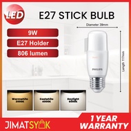 PHILIPS E27 LED Stick Bulb 6.5W 9W 11W Daylight Coolwhite Warmwhite Energy Saving LED Light Bulb Men