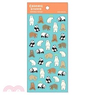 1593.【MIND WAVE】迷人動物系列貼紙-熊貓