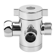 1/2 inch 3 Way T-adapter Toilet Bidet Bath Shower Arm Mounted Diverter Valve