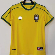 In 1994 Brazil home kit romario 11 classic football suits men's short sleeve shirt เสื้อฟุตบอลยุค90 เสื้อฟุตบอลย้อนยุค เสื้อบอล