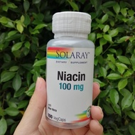 ไนอะซิน วิตามินบี Niacin 100mg 100 VegCaps (Solaray®) B3 B-3