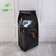 Gusset Packaging 1Kg Center Seal Glossy Black | Aluminum Gusset Packaging