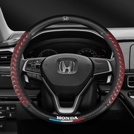 Honda Jazz City Brv Hrv Vezel Crv Accord civic CRV Fit Stream Carbon Fiber Leather Steering Cover