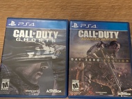 PS4 call of duty Advance Warfare & Call of Duty Ghosts