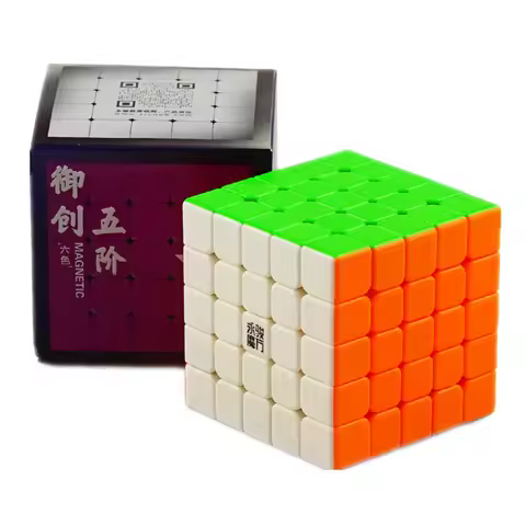 YJ Yuchuang V2M 5x5 Magnetic Magic Cube 5x5x5 Magic Puzzle V2 M Yongjun Professional 5x5 Magnets Spe