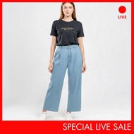 [CLEARANCE] Special Live C2 Drusy Blue Culottes Jeans Wanita