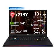 MSI ゲーミングノートPC RaiderA18HX メモリ64GB/SSD2TB/18インチ 4K+ 120Hz MiniLED DCI-P3相当/Ryzen 9 9955HX3D/RTX5090/