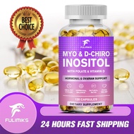 Myo-Inositol Capsules Supplement & D-Chiro Inositol Plus Folate & Vitamin D - Hormone Balance & Heal