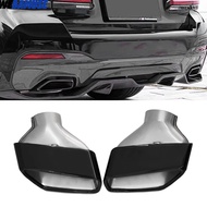 1 Pair of Automotive Stainless Steel Exhaust Nozzles For BMW G30 G31 525 530 Muffler Nozzles Square 
