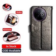 Classic Leather For Vivo Y39 5G Y300i V2444A Wallet Vintage Folio Case Flip Cover Magnetic Closure K