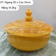 Jade Emperor Dragon Stone Bowl 14,2kg Solid Feng Shui