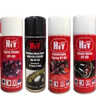(HIT 55) SPRAY GREASE , (HIT 66)PREMIUM CHAIN SPRAY WITH PTFE - TEFLON , (HIT88) PENETRANTS SP, (HIT