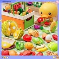 Peelable Cut Music Children's Toys Simulation Vegetables Fruits Children Can Bite Fruits Vegetables 