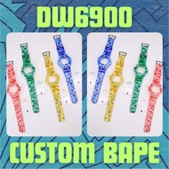 BNB DW6900 CUSTOM BAPE COLORS/JELLY/BAND & BEZEL/BAPE