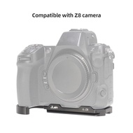 top_colombia JL-Z8 Camera Metal Extension Base Plate Mount Bracket Aluminum Alloy with Arca QR Slot 
