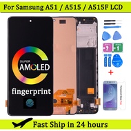 Super AMOLED For Samsung A51 A515 A515515F/DS A515FD LCD Display Touch Screen with Frame Digitizer A