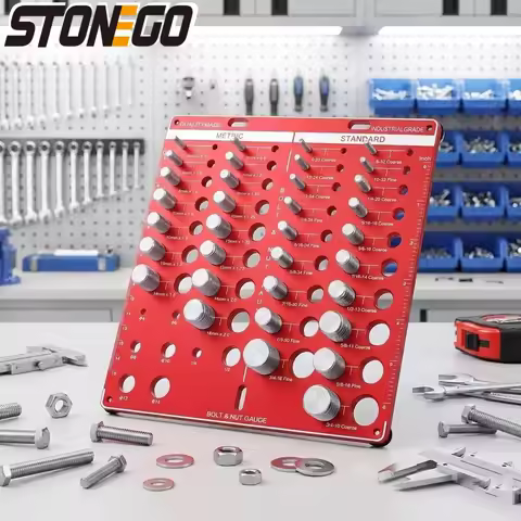 Nut Bolt Thread Checker 42 Sizes 19 Standard 15 Metric 6 to 3 4 4mm to 16mm Identifying Tool