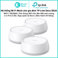 TP-Link Deco BE25 Mesh WIFI Router | WIFI 7 BE5000 dual band 2.4 & 5Ghz | Easy to install | Wide wav