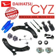 18 ITEM COMBO SET FRONT SUSPENSION PERODUA AXIA 1.0 BEZZA 1.0 1.3 LOWER ARM ABSORBER MOUNTING STABIL