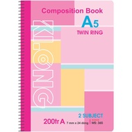 XO KLONG A5 plastic cover double spring horizontal notebook 200 pages 70/92; MS: 365