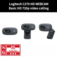 Logitech C270 HD Webcam 960-000584 720p/30fps Logitech Webcam C270 for Laptop Monitor Desktop PC HD 