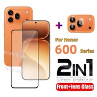 2in1 Screen Protector Tempered Glass For Honor 600 Pro Lite 5G 2026 Honor600 600Pro 600Lite Tempered