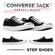 Converse Jack purcell Black Original รองเท้าผ้าใบคอนเวิร์ส สายคลาสสิค พร้อมอุปกรณ์ครบชุด ลดราคาพิเศษ