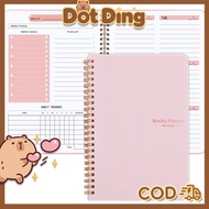 [DOTDING] A5 Weekly Planner Diary Note 52 Weeks Q046 A5 Notebook