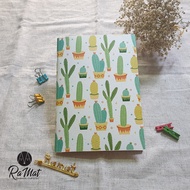 Cactus Pattern Notebook Size A5, A6